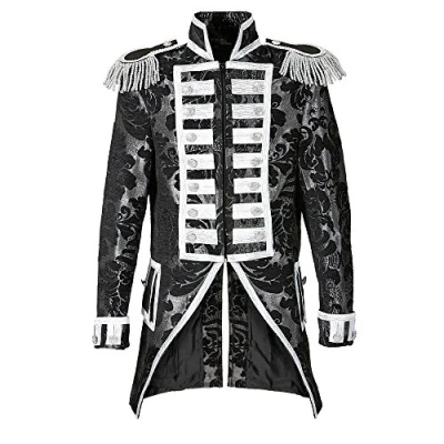 Afbeelding van Widmann Middeleeuwen &amp; Renaissance Kostuum Royale Frackjas Parade Zilver Man Medium Halloween Verkleedkleding