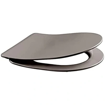 Afbeelding van Wirq closetzitt donkergrijs softclose m dksl v univ toiletpot 20722690