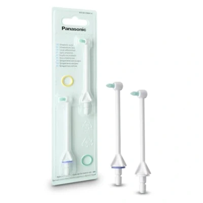 Afbeelding van Panasonic WEW0984 Orthodontische beugel mondstuk, Waterflosser, Oplaadbare Mondelinge Irrigator (x2)