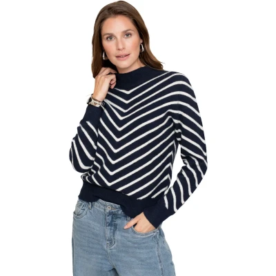Afbeelding van Geisha Trui Stripes Turtleneck Blauw/dessin S
