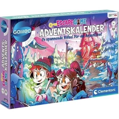Afbeelding van Galileo Escape Game Adventskalender 2024, kerstkalender met spannende raadsels, 24 x raadselplezier voor kinderen vanaf 8 jaar, 59251 van Clementoni