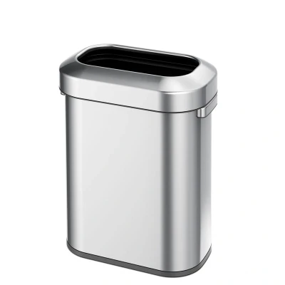 Afbeelding van Afvalbak EKO Urban rechthoek 60L Mat RVS