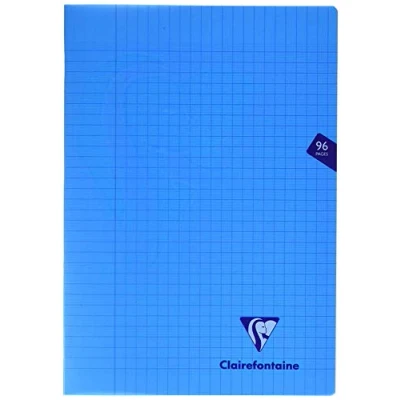 Afbeelding van Clairefontaine 293161AMZ Set van 2 Mimesys Geniet Schriften A4 21x29,7 cm 96 Grote Ruiten Pagina&#039;s 90 g Wit Papier Polypropyleen kaft in Willekeurige kleuren