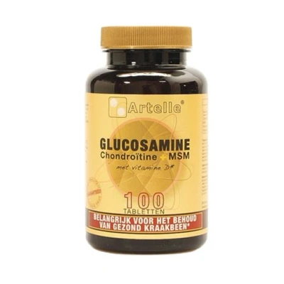 Afbeelding van Artelle Glucosamine/chondroitine/msm, 100 tabletten