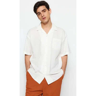 Afbeelding van Trendyol Groen Oversized Zomer Katoenen Overhemd Tmnss23Go00080