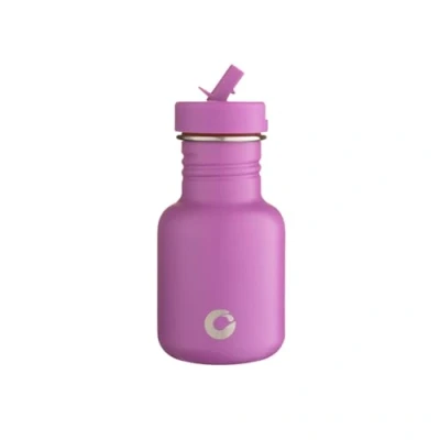 Afbeelding van EcoBotl 350ml Tough Canteen collectie Magenta Divine Waterfles Duurzaam Roestvrijstaal Met rietje RVS Kids