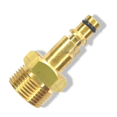 Afbeelding van M&amp;M Smartek Adapter Quick Click geschikt voor hogedrukslangen met M22 x 1,5 IG Kärcher, Kränzle en nog veel meer. 5 cm lang
