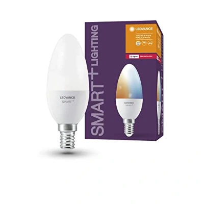 Afbeelding van LEDVANCE Smart+ Lampe mit ZigBee Technologie, 5W, 40W Ersatz, Sockel E14, Lichtfarbe Tunable White, 470lm, 1er Pack