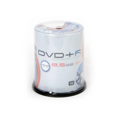 Afbeelding van DVD+R 8,5 GB OMEGA Freestyle bedrukbaar FS 8x Double Layer Cakebox 100 stuks