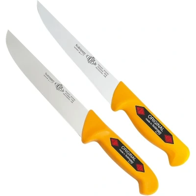 Afbeelding van Eikaso Solingen Slagers en Universeelmes Set Geel Lemmet 15 cm 13