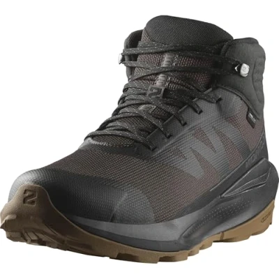 Afbeelding van Salomon Elixir TOUR MID WP Outdoorschoenen, Heren, Maat: 40, Phantom/black/asphalt Textiel/ synthetisch