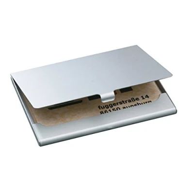 Afbeelding van SIGEL VZ135 visitekaartjesetui zilver mat, aluminium