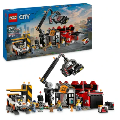Afbeelding van LEGO 60472 My City Schroothoop met auto&#039;s