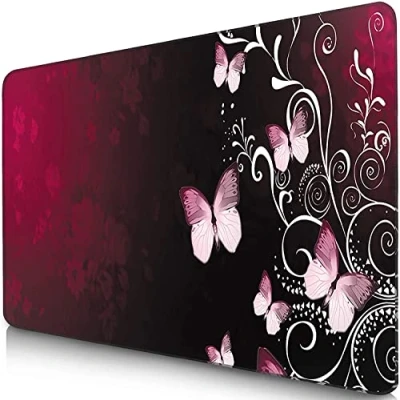 Afbeelding van Sidorenko Gaming Muismat I Mouse Pad 280 x 200 mm Randvrije randen Speciaal oppervlak verbetert de snelheid en precisie Antislip rood