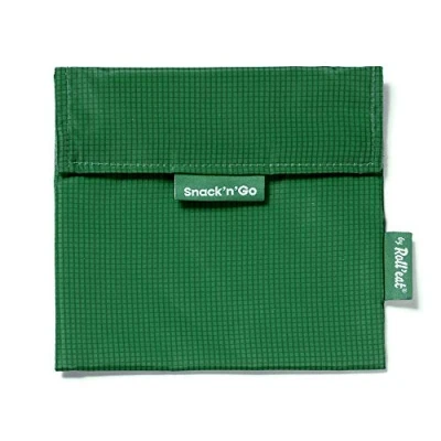 Afbeelding van Roll&#039;eat Broodzak Snack and Go Active Herbruikbaar Groen 18x18cm