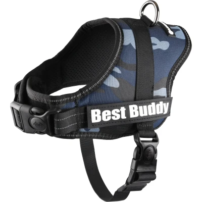 Afbeelding van Hondentuig Best Buddy Pluto Blauw Army S