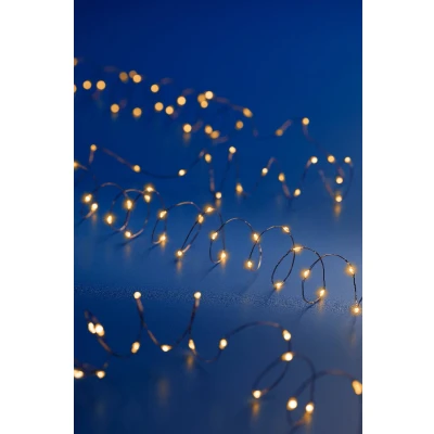 Afbeelding van Micro LED string 495 cm 100 LEDs koperkleurig draad