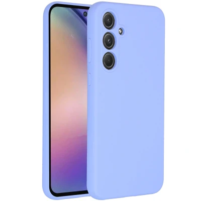 Afbeelding van Samsung Galaxy A55 Hoesje Siliconen en TPU (zacht) Accezz Backcover/Softcase Paars Telefoonhoesje
