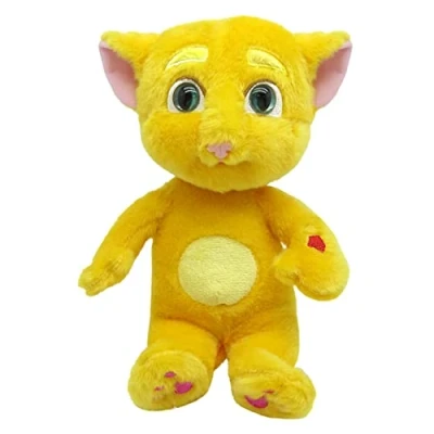 Afbeelding van RELSY pratende gember kat zacht speelgoed, teddy, Tom en vrienden pluche interactieve talkback speelgoed 10 inch/25 cm hoog