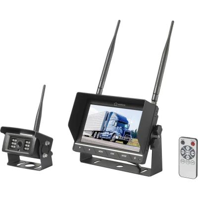 Afbeelding van Renkforce RV2,4 7 Achteruitrijcamerasysteem 2 camera ingangen Schroefmontage Zwart (mat)