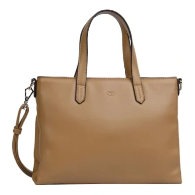 Afbeelding van TOM TAILOR Schoudertas Poppy Zip Shopper Camel Lichtbruin