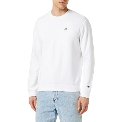 Afbeelding van Champion Basic Crewneck Sweater, Heren, Maat: Large, White