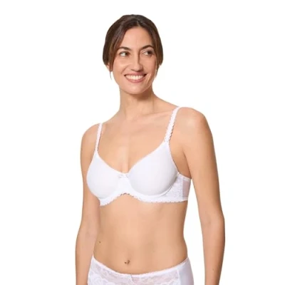 Afbeelding van Playtex Spacer damesbeha met beugel, ademend, microvezel, 1 stuk, Wit, 75D