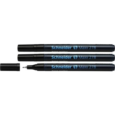Afbeelding van Schneider lakmarker Maxx 278 0,8 mm zwart 3 stuks S 127801