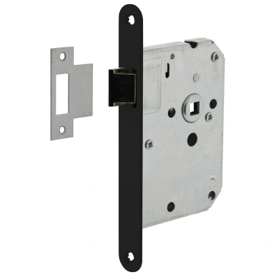 Afbeelding van Intersteel loopslot met zwarte voorplaat 20x175 mm