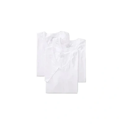Afbeelding van Fruit of the Loom Heren T shirt met V hals (verpakking van 3), Wit, L