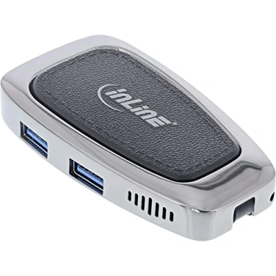 Afbeelding van InLine 33272A, USB 3.2 Gen 2 (3.1 2) Type C, HDMI, A, 10000 Mbit/s, 3840 x 2160 Pixels, Zilver, Aluminium