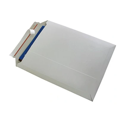 Afbeelding van Kartonnen envelop wit mat verzendenvelop massief karton 175x250mm vzv plakstrip en tearstrip doos a 100st