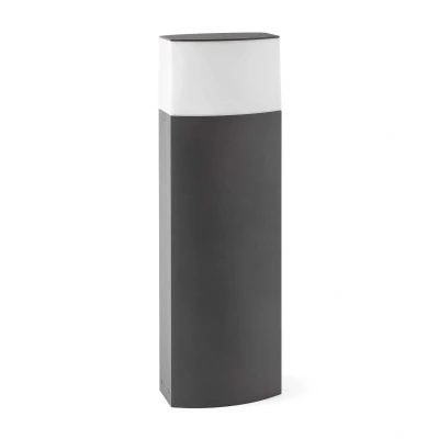 Afbeelding van Faro Lighting Datna 1 Light Outdoor Korte Bolder Licht Wit, Donkergrijs IP44, E27
