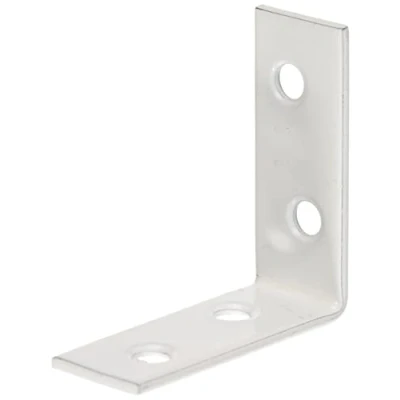 Afbeelding van Alberts 336684 Stoelhoek witte kunststof coating 40 x 15 mm set van 12