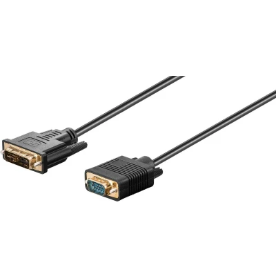 Afbeelding van Premium DVI A naar VGA kabel / zwart 10 meter