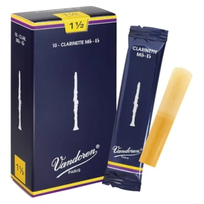 Afbeelding van Vandoren CR1115 Traditional rieten Eb klarinet 1.5, 10 stuks