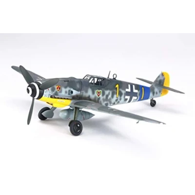 Afbeelding van TAMIYA 61117 1:48 Duitse Bf109 G 6 Messerschmitt getrouwe replica, kunststof kit, knutselen, modelbouwpakket, montage, onbeschilderd, veelkleurig