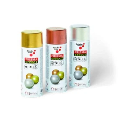 Afbeelding van Schuller, Kleuren + verf voor doe het zelvers, spuitverf PrismaEffectMetallicPro Zilver (Zilver)