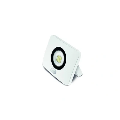 Afbeelding van 20W LED Schijnwerper Flat PIR Sensor IP65 2000 Lumen Koud Wit