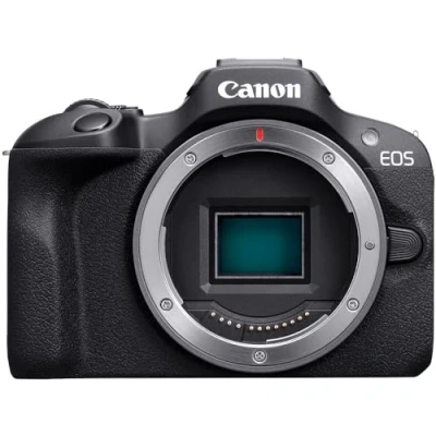 Afbeelding van Alleen Canon EOS R100 body. Systeemcamera op instapniveau, ontworpen voor gezinnen om levenslange herinneringen vast te leggen, gecombineerd met een compacte lens dagelijks gebruik.
