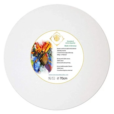 Afbeelding van Brancard canvas rond 70cm van grenenhout bespannen met 380 g/m² katoenen weefsel gegrond Made in Germany