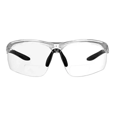 Afbeelding van voltX &#039;CONSTRUCTOR ULTIMATE&#039; Bifocale leesveiligheidsbril (helder frame, heldere lens+2.5 dioptrie) CE EN166FT gecertificeerd PREMIUM fietsen sport bifocals Anti Fog Coated UV400 lens