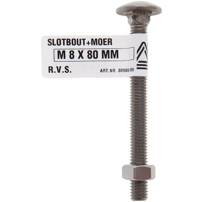 Afbeelding van Slotbout m8x30mm rvs Deltafix