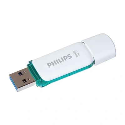 Afbeelding van Philips FM25FD75B USB flash drive 256 GB Type A 3.0 (3.1 Gen 1) Turkoois, Wit