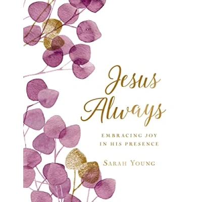 Afbeelding van Jesus Always (Large Text Cloth Botanical Cover): Embracing Joy in His Presence (with Full Scriptures): (a 365 Day Devotional)