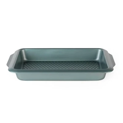 Afbeelding van Progress Roaster oven tray Roasting Pan Non Stick Green Shimmer Carbon Steel