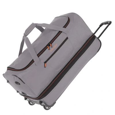 Afbeelding van Travelite Basics Wheeled Duffle 70 Expandable grey Trolley Reistas