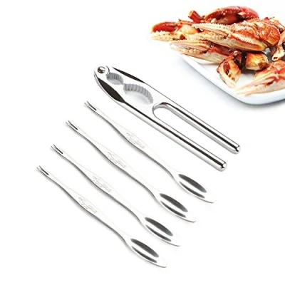 Afbeelding van Miusikit Roestvrij staal Zeevruchten Tool Kit Zeevruchten, Noten, Schaaldieren, Kreeft En Krabcracker Set (5 delig)