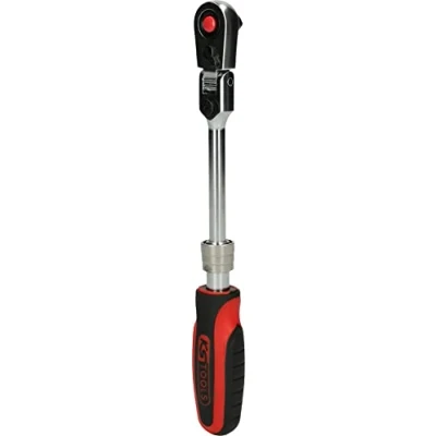 Afbeelding van KS Tools 914.1420 1/4&quot; SlimPOWER telescoopratel met scharnier, 72 tanden
