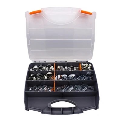 Afbeelding van VARIOSAN Slangklemmen set/assortiment 12524, 100 stuks, spanbereik 8 50 mm, bandbreedte 9 W1